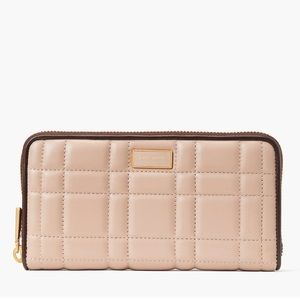 Kate Spade ♠️ Evelyn Quilted Zip-around Continental Wallet